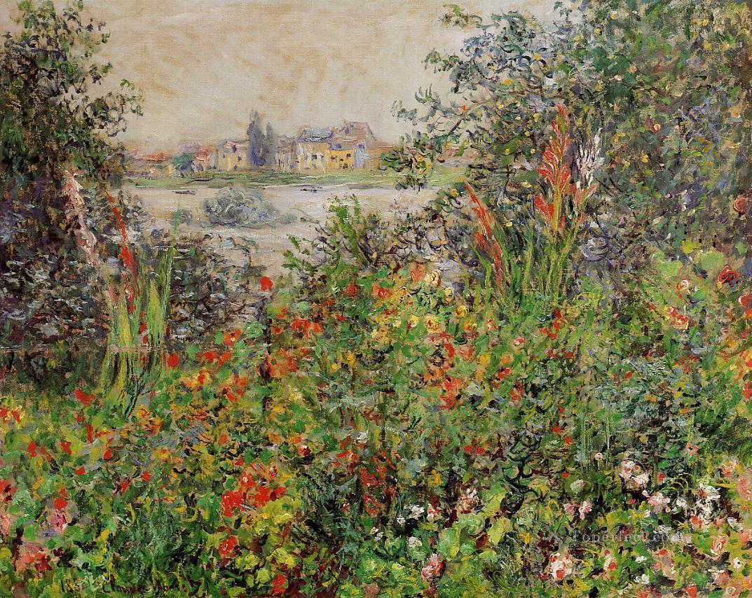 Flowers at Vetheuil Claude Monet Oil Paintings